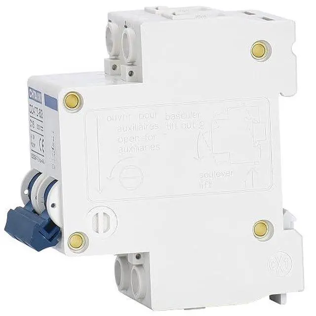 Alt view image 4 of 7 - DC Miniature Circuit Breaker, 2 Pole 1000V 63 Amp
DIN Rail Mount Isolator for Solar PV System, Thermal Magnetic Trip DC Disconnect Switch C63