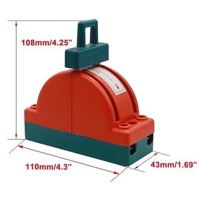 Alt view image 3 of 7 - Disconnect Knife Switch 32A 220V 2 Pole Double Throw DPDT Power Disconnect Switch HK11-2P-32