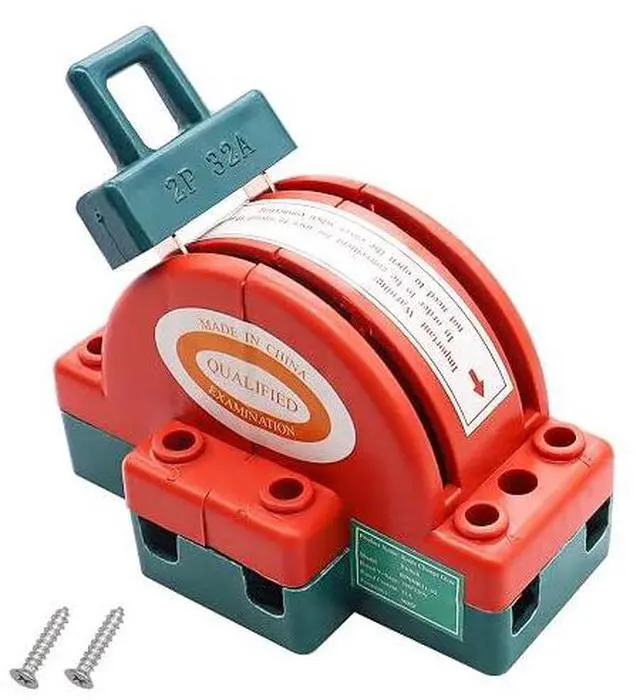 Main image of Disconnect Knife Switch 32A 220V 2 Pole Double Throw DPDT Power Disconnect Switch HK11-2P-32