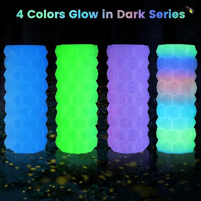 Alt view image 6 of 7 - 8 Spools Different Popular Colors 3D Printing Filament PLA Bundle, 1.75mm 4 Different Silk Rainbow PLA, 4 Different Glow in Dark PLA, Total 8 Spools Packed, 0.25kg/Spool, Total 2kg