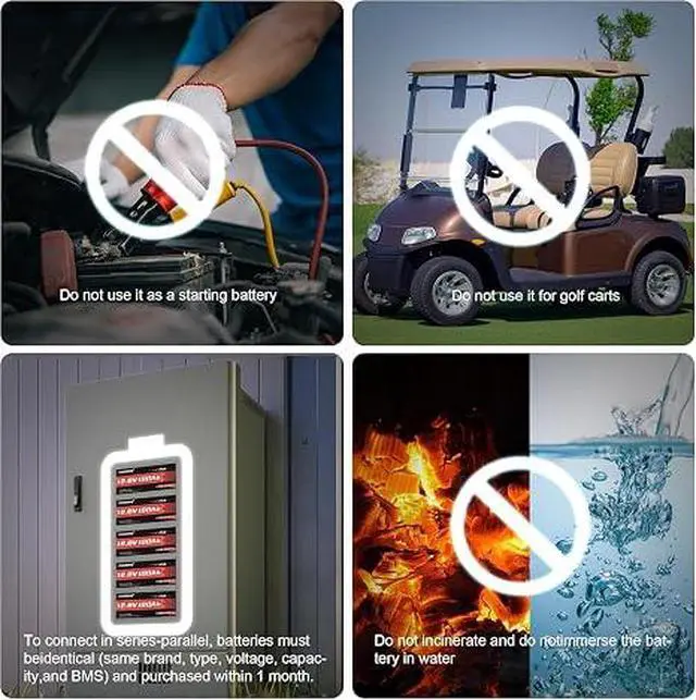 Alt view image 5 of 7 - 24V 100Ah LiFePO4 Battery Built-in 100A BMS
24V Lithium Battery,Low Temperature Protection,2560W Power Output,15000+ Deep Cycles for RV,Marine,Solar,Off-Grid Systems