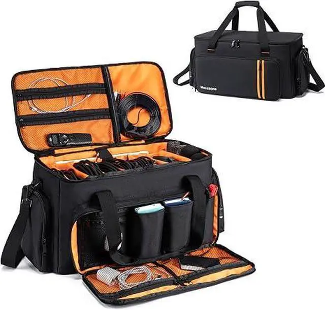 Main image of DJ Gig Bag with 8 Detachable Dividers, DJ Cables Bag,Black
8 Detachable Dividers, 15.6'' Laptop Sleeve, Large Capacity, For DJ Gear, Music Equipment & Accessories
