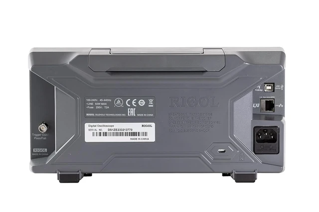 Alt view image 6 of 6 - RIGOL DS1202Z-E Digital Oscilloscope, 200MHz, 2 Channel, 1GSa/s Sampling, Ideal for students & hobbyists, 1GSa/s real-time sample rate, 24Mpts memory depth, professional desktop lab design