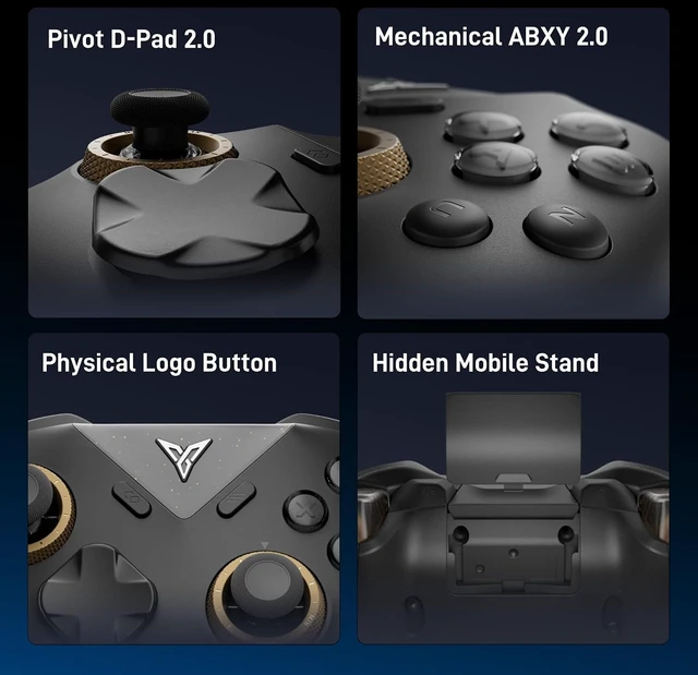 Alt view image 7 of 7 - FLYDIGI Vader 5 Pro PC Controller, 3ms Low Latency, FORCEFLEX Joysticks
FORCESWITCH Triggers, 8 Remappable Buttons, Triggers & Grips 4-Motor Vibration, 1000mAh Battery, 3 Connection Methods