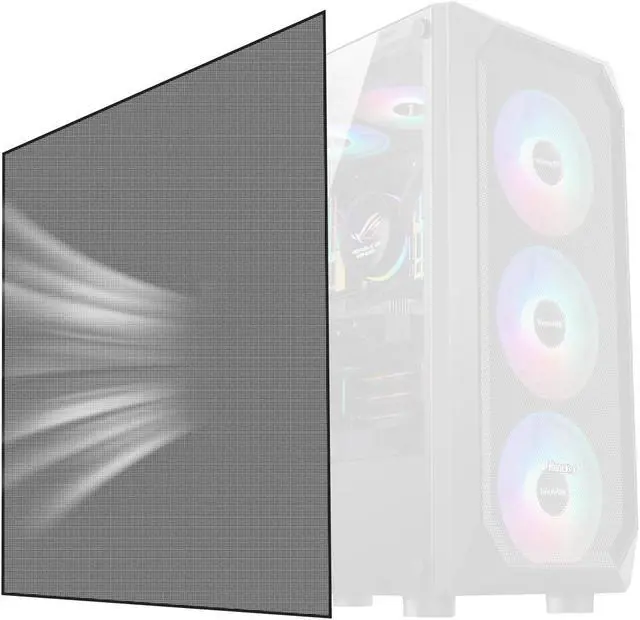 Main image of 500x500mm 19.68inch DIY Computer PC Case and Fans PVC Dustproof Mesh Filter Cover with 3M Magnetic Strip for Computer Chassis Speakers and More