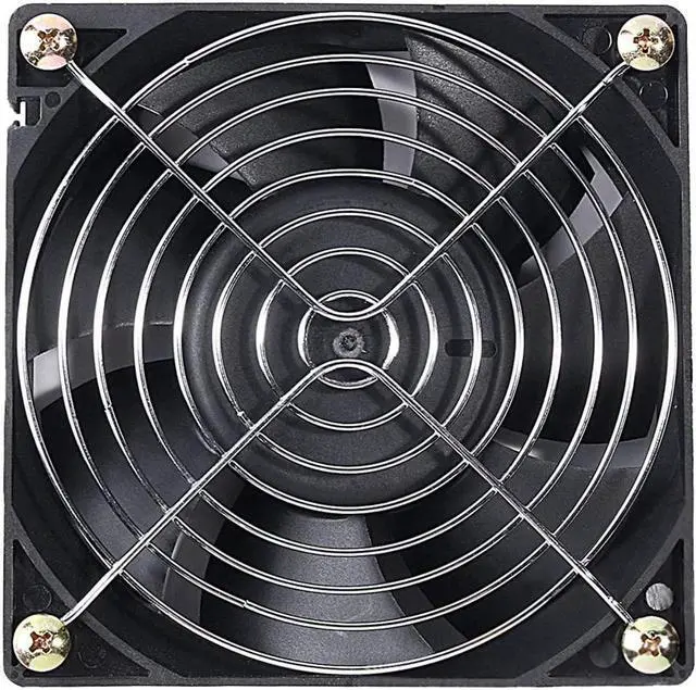 Alt view image 2 of 7 - Delta 120mm High CFM Fan AFB1224SHE 24V DC 120mm 3Pin 2 Wire PC Computer CPU Case Exhaust Muffin Fan with Metal Finger Guard Grill 3700RPM