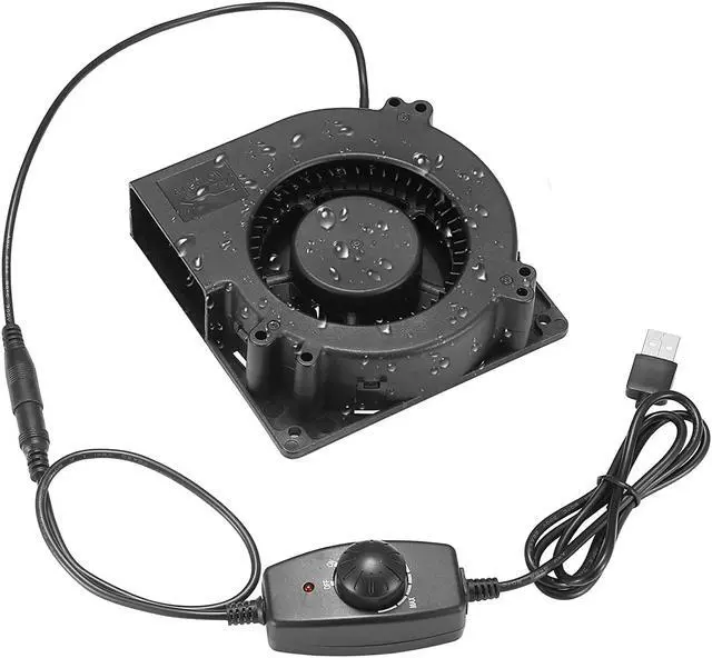 Main image of PANO-MOUNTS 120mm 5V USB Powered Blower Fan with Speed Controller 120mm x 32mm 4.72inch Moisture-Proof Brushless Cooling Fan for Inflatables Refrigerator 1300-2000RPM