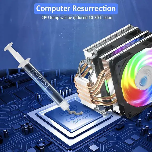 Alt view image 5 of 7 - PANO-MOUNTS 12.5W/m·K 5g High-Conductivity Thermal Paste - CPU/GPU/PS5 Cooling Compound for Gaming Laptops, Graphics Cards, AM5 Heatsinks| PC Gamer Thermal Gel, Non-Conductive Liquid Metal Alternative