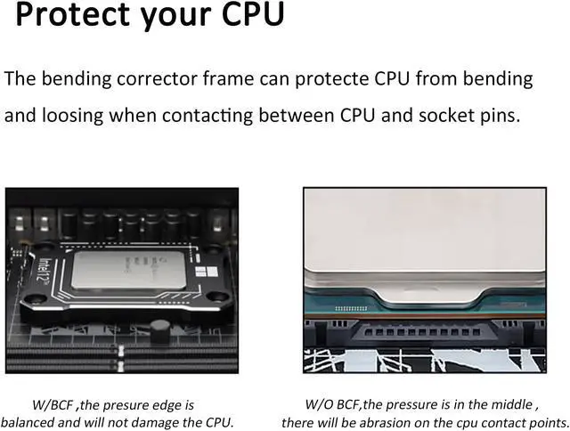 Alt view image 4 of 5 - PANO-MOUNTS CPU Corrector Frame for Intel 12th generation, for GA1700-BCF Anti-Bending, Aluminum CPU Fixing Corrector, CPU Stress Bending Fixed Backplane (Red)