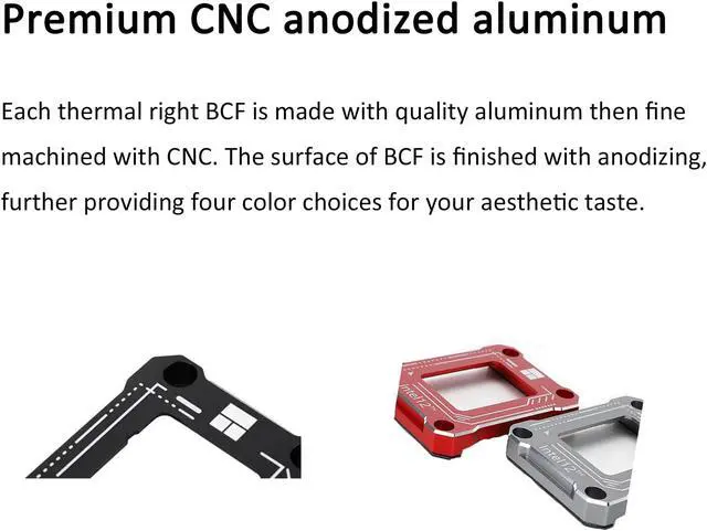 Alt view image 3 of 5 - Intel 12th generation CPU Corrector Frame for LGA1700-BCF Anti-Bending, Aluminum CPU Fixing Corrector, CPU Stress Bending Fixed Backplane (Grey)