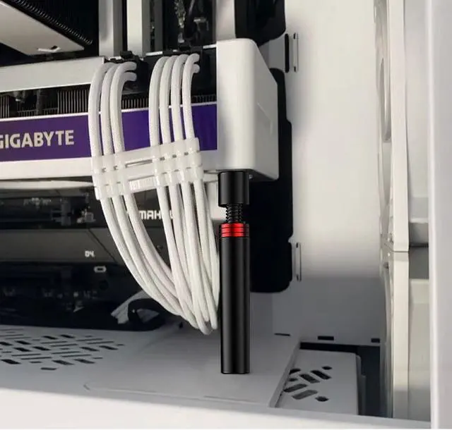 Alt view image 2 of 6 - Graphics Cards GPU Brace Support Adjustable Height 49mm-80mm Video Cards Sag Holder Bracket Stand With Magnetic Black
