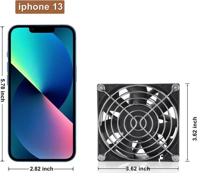 Alt view image 5 of 7 - PANO-MOUNTS 12V 92mmx38mm 90mm Moisture-Proof Small Computer Muffin Exhaust Vent Fan with 110V 120V 220V Speed Controller 3.3V-12V 1500-4500RPM Variable Speed