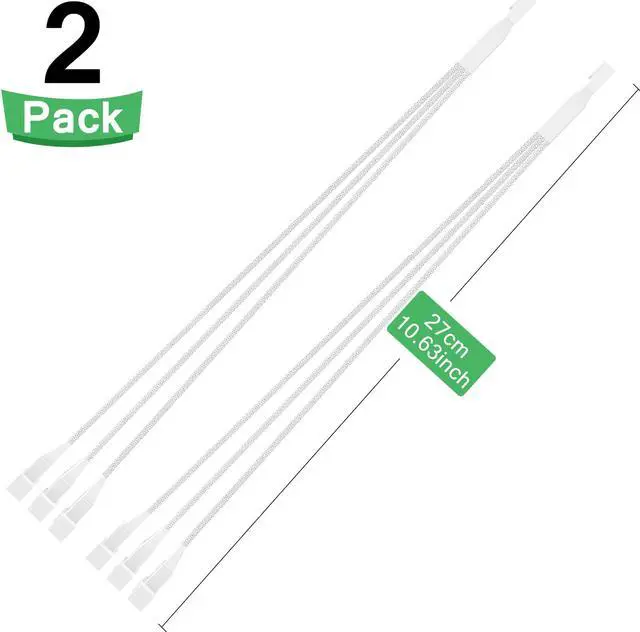 Alt view image 3 of 4 - PANO-MOUNTS 2 Pack 4Pin PWM Fan Splitter Cable, 1 to 3 Ways Fan Hub, PC Fan Extension Cable for Motherboard, Case & CPU Cooling Fans, White
