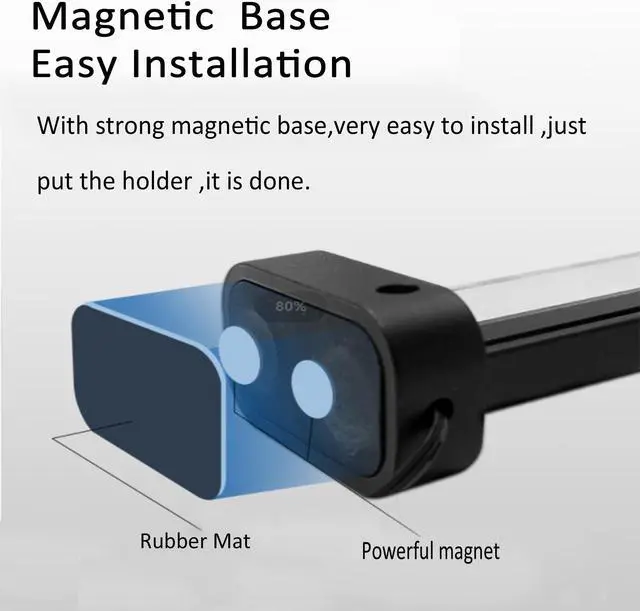 Alt view image 4 of 6 - PANO-MOUNTS 5V 3-Pin ARGB Addressable RGB GPU Support Bracket Holder Sliding Height Adjustable Magnetic With Acrylic For Graphics and Video Cards White