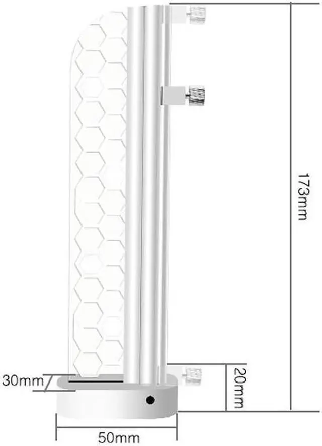 Alt view image 3 of 6 - PANO-MOUNTS 5V 3-Pin ARGB Addressable RGB GPU Support Bracket Holder Sliding Height Adjustable Magnetic With Acrylic For Graphics and Video Cards White