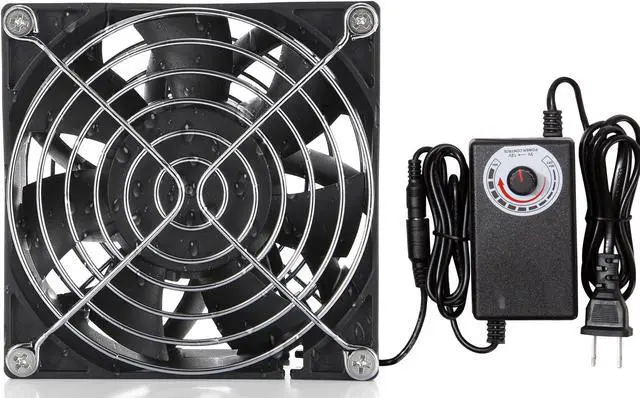 Main image of PANO-MOUNTS 12V 92mmx38mm 90mm Moisture-Proof Small Computer Muffin Exhaust Vent Fan with 110V 120V 220V Speed Controller 3.3V-12V 1500-4500RPM Variable Speed
