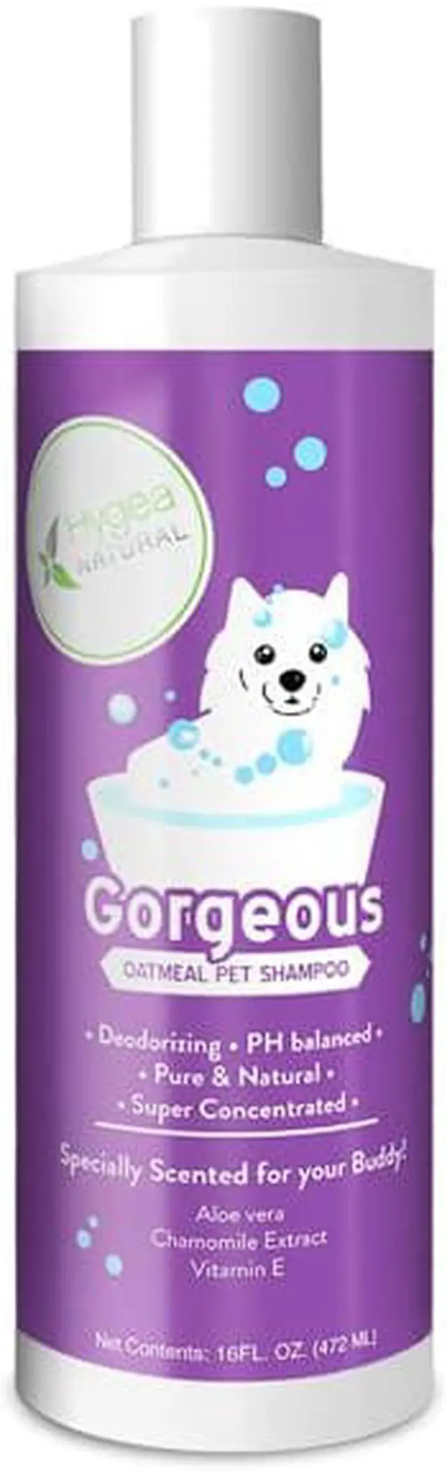 Main image of Hygea Natural Gorgeous - Nourishing Pet Shampoo for Dogs  Oatmeal Formula with Aloe and Vitamin E  Natural Ingredients, 16 oz