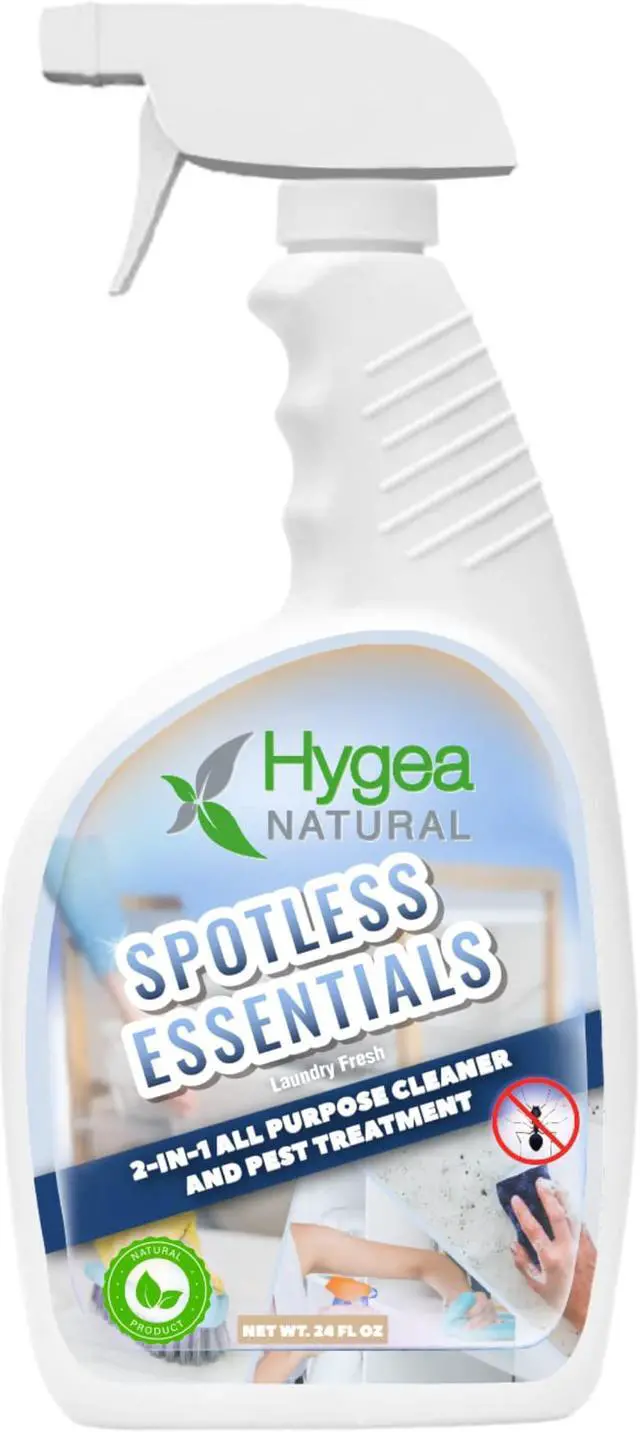 Main image of Spotless Essentials 2-in-1 All purpose clean and Pest treatment (Laundry Fresh) 24oz Spray by Hygea Natural