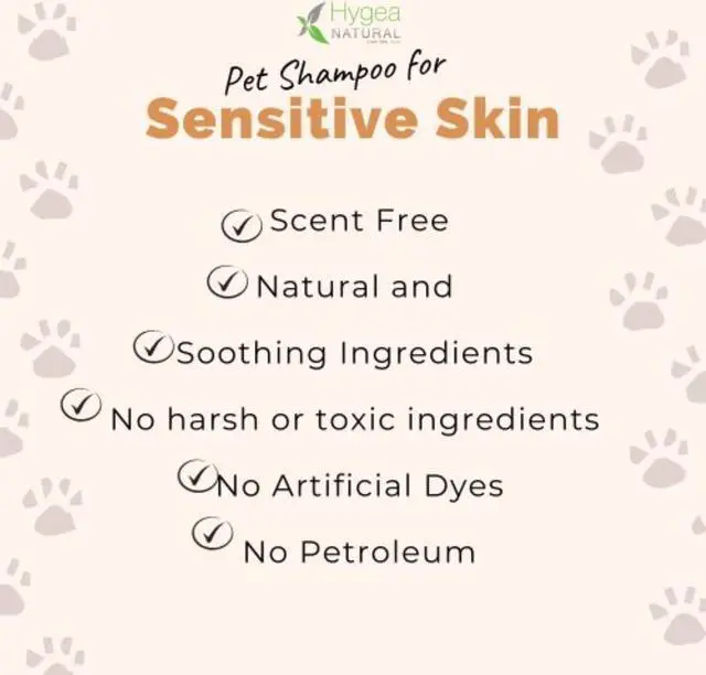 Alt view image 4 of 7 - Hygea Natural Sensitive Skin Dog Shampoo - Nourishing Pet Shampoo for Dogs Oatmeal Formula with Aloe and Vitamin E  Fragrance Free - Natural Ingredients, 16 oz