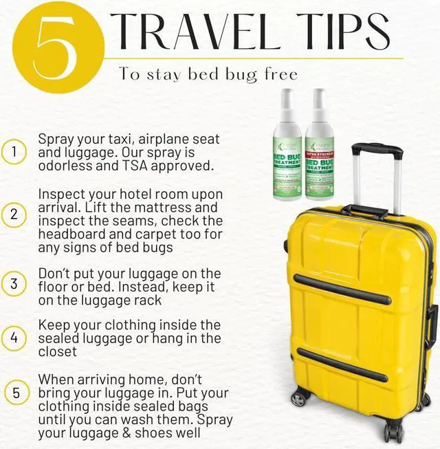 Alt view image 5 of 7 - Hygea Natural Bed Bug & Lice Killer Travel Spray - TSA Approved Size - For Hotels, Suitcase, Backpacks - Fast Acting Protection - Children & Pet Safe - Non Toxic & Odorless - 3 oz