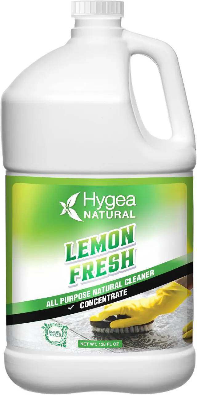 Main image of Hygea Natural Lemon Fresh All-Purpose Cleaner & Degreaser - Multi-Surface -Non Toxic Floor Cleaner - Remove Soil, Dirt and Grease- Wet Gloss Finish- Biodegradable, Ammonia Free - Concentrated Gallon