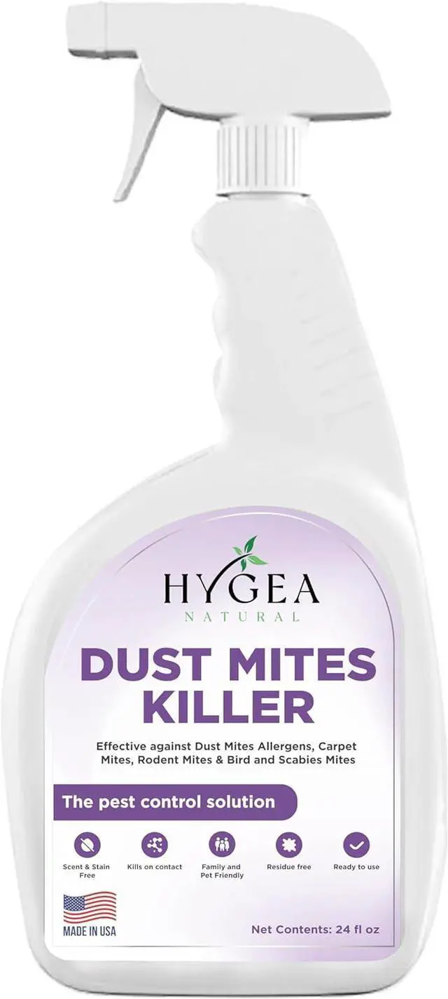 Main image of Dust Mite Spray - Kills Dust Mites, Carpet Mites, Rodent Mites, Bird & Scabies Mites - Pet & Child Friendly - Eco-Friendly - 24oz (unscented)
