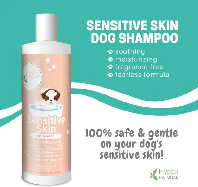 Alt view image 7 of 7 - Hygea Natural Sensitive Skin Dog Shampoo - Nourishing Pet Shampoo for Dogs Oatmeal Formula with Aloe and Vitamin E  Fragrance Free - Natural Ingredients, 16 oz