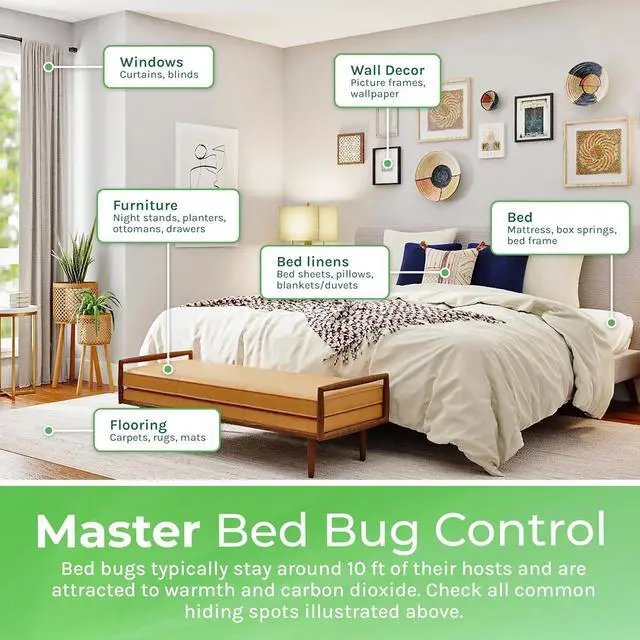 Alt view image 5 of 7 - Hygea Natural Extra Strength Bed Bug, Lice and Mite Spray Treatment kit - Natural Non Toxic, Safe & Odorless. Includes: 24 Oz bed bug spray and 32 Oz bed bug laundry additive