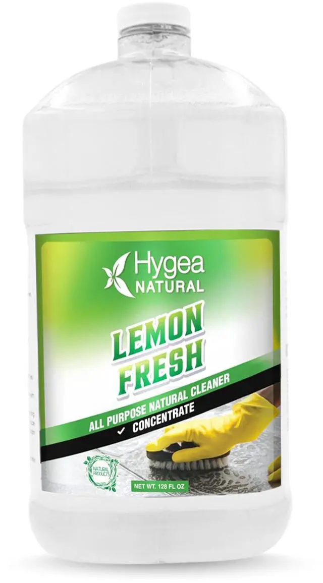 Main image of Hygea Natural Lemon Fresh All-Purpose Cleaner & Degreaser - Multi-Surface -Non Toxic Floor Cleaner - Remove Soil, Dirt and Grease- Wet Gloss Finish- Biodegradable, Ammonia Free - Concentrated Gallon
