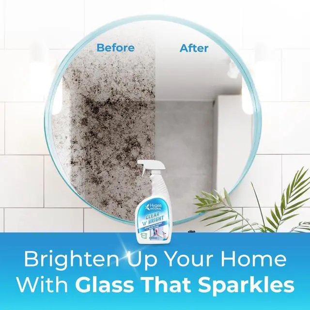 Alt view image 6 of 6 - Hygea Natural Clean 'n' Bright - Glass Cleaner Spray - Streak-Free Window Cleaning Foam - Eyeglass, Window & Mirrors Cleaning Supplies - Safe & Fast with Non-Toxic Ingredients and Ammonia Free 24oz