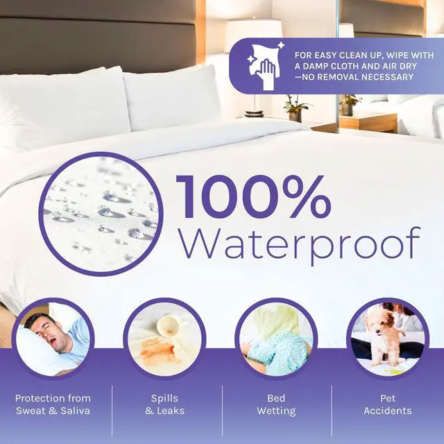 Alt view image 5 of 6 - 6 Gauge Heavy Duty Vinyl bed bug box spring protector - Zippered, Waterproof Allergen & Bedbug Proof Mattress or Box Spring Cover (King Size 78"x80"x9")