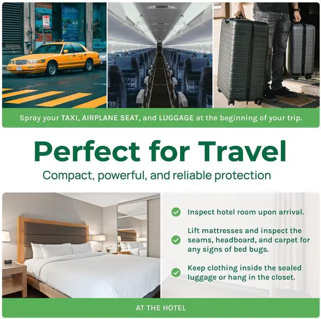 Alt view image 5 of 6 - Hygea Natural Bed Bug & Lice Killer Travel Spray - TSA Approved Size - For Hotels, Suitcase, Backpacks - Fast Acting Protection - Children & Pet Safe - Non Toxic & Odorless - 3 oz
