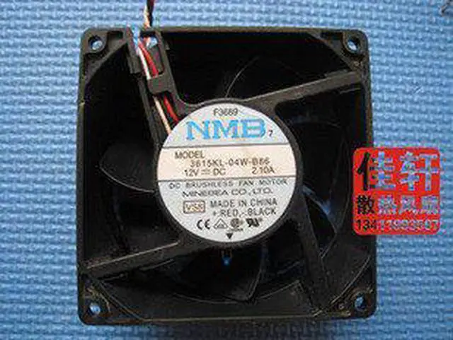 Alt view image 2 of 2 - For NMB Cooling fan 9CM 12V 2.1A 3615KL-04W-B86 Double ball temperature Cooling Fan 3 lines 3Pin