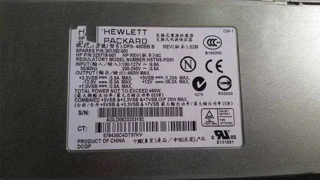 Alt view image 2 of 2 - For HP DL360G4 server power supply DPS-460BB
