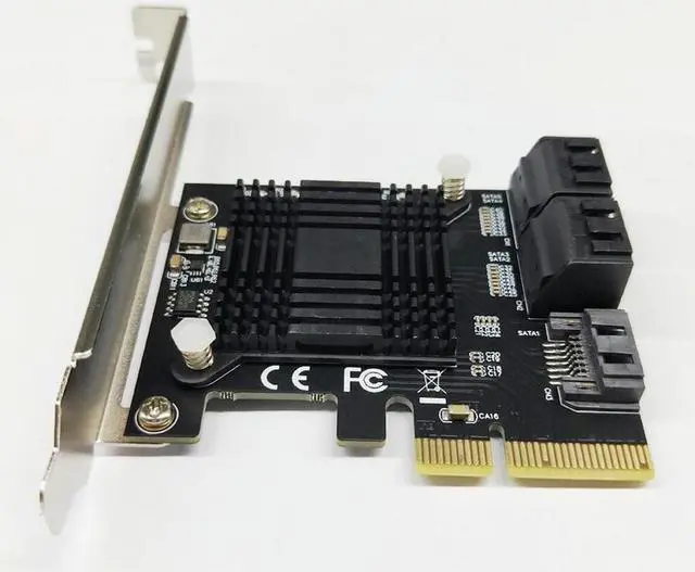 Main image of OIAGLH H1111Z Add On Cards PCIE SATA Controller PCI-E SATA Hub/Card PCIE to SATA 3.0 Card 5-Ports SATA3 SSD PCI Express X4 Gen3 Adapter
