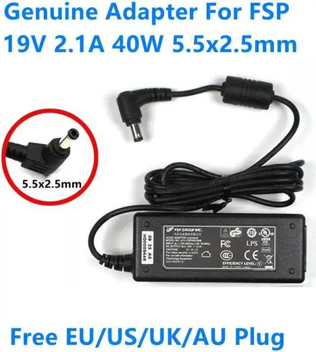 Main image of OIAGLH 19V 2.1A 40W 5.5x2.5mm FSP040-RAB Laptop Power Supply AC Adapter For LED LCD Monitor Charger