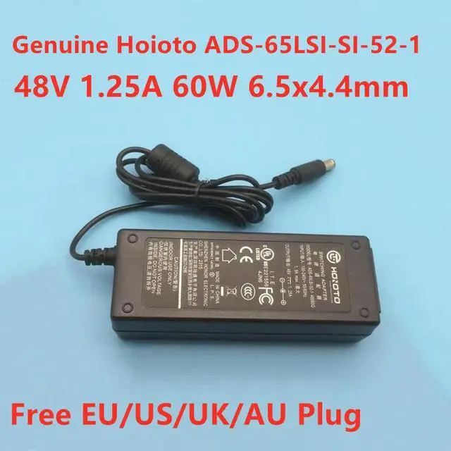 Main image of OIAGLH ADS-65LSI-SI-52-1 48060G 48V1.25A 60W Switching AC Adapter For POE Monitoring Laptop Power Supply Charger