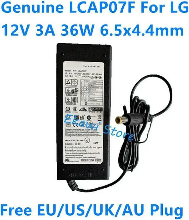 Main image of OIAGLH LCAP07F 12V 3A 36W DSA-36W-12 AC Adapter For FLATRON E2260 E1948SX W1943SE SCREEN LED Monitor Power Supply Charger