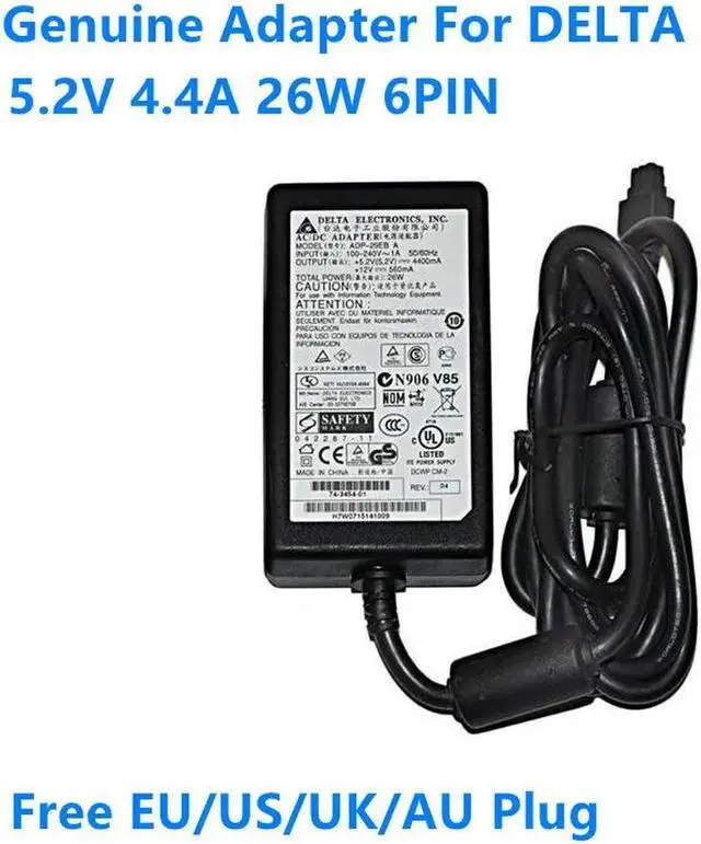 Main image of OIAGLH 5.2V 4.4A 26W 6holes DELTA ADP-29EB A 5.2V 4400mA Power Supply AC Adapter For For 800 Router Charger