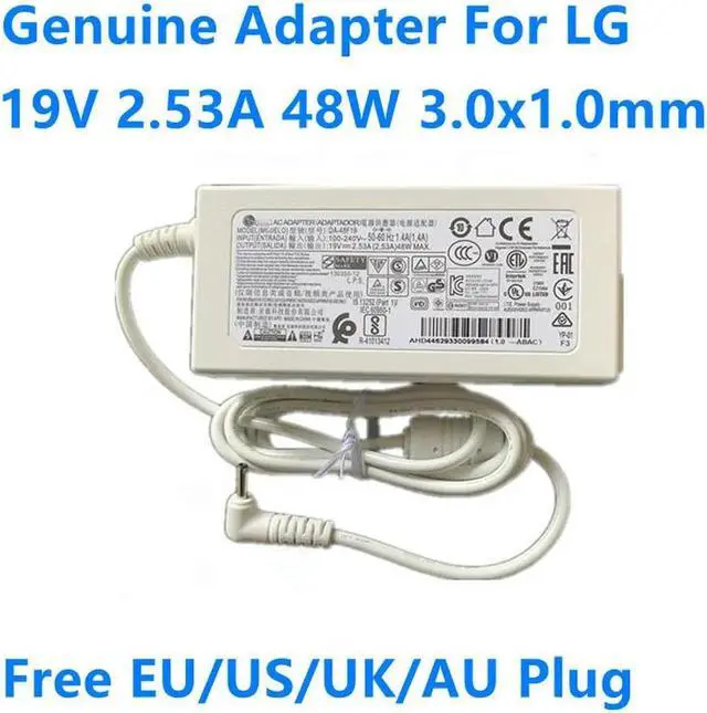 Main image of OIAGLH 19V 2.53A 48W DA-48F19 ADS-48MS-19-2 19048E AC Adapter Charger For GRAM 15Z970 14Z980C 13Z990 PA-1650-43 ADS-48MSP-19