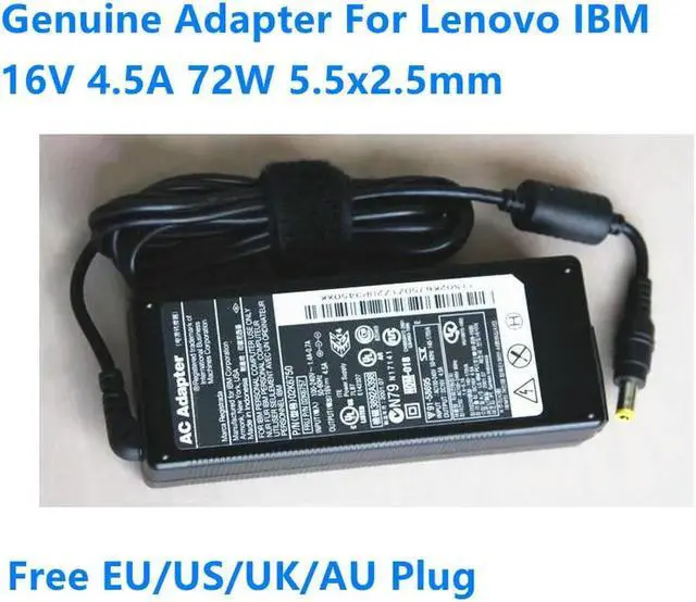 Main image of OIAGLH 16V 4.5A 72W 5.5x2.5mm 02K6750 02K6665 08K8202 Power Supply AC Adapter For T40 T41 R50 R51 R52 Laptop Charger