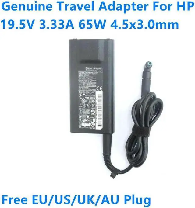 Main image of OIAGLH 19.5V 3.33A 65W 4.5x3.0mm HSTNN-DA14 Power Supply Travel AC Adapter For 693716-001 Laptop Charger