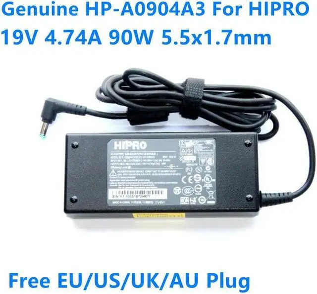 Main image of OIAGLH Laptop Charger For 19V 4.74A 90W V5-561G 4741G R7-571G 5532 HIPRO HP-A0904A3 Power Supply AC Adapter PA-1900-34