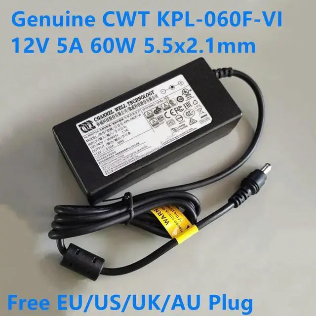 Main image of OIAGLH CWT KPL-060F-VI 12V 5A 60W CAD060121 AC Adapter For Monitoring ED273A Laptop Power Supply Charger