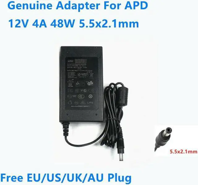Main image of OIAGLH 12V 4A 48W 5.5x2.1mm APD DB-48A12 Power Supply AC Adapter For Monitor Charger