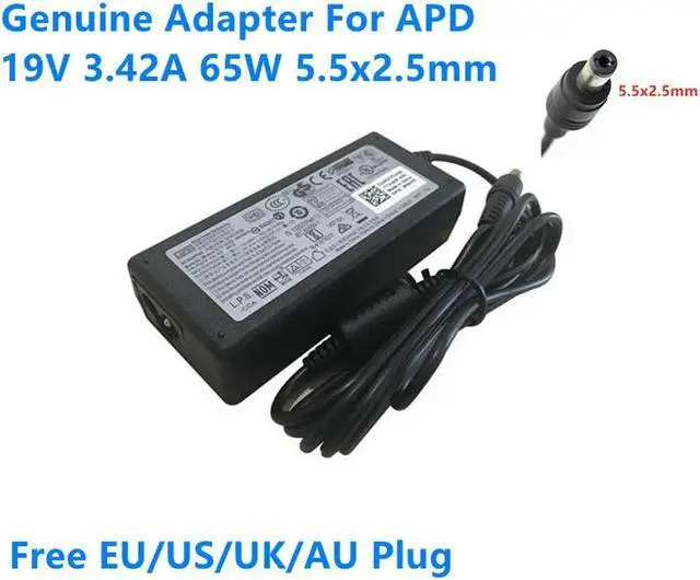 Main image of OIAGLH 19V 3.42A 65W NB-65B19 AC Adapter For APD DA-65C19 DA-65A19 Monza T100 T200 5010 7010 V712 Power Supply Charger