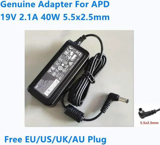 Main image of OIAGLH 19V 2.1A 40W 5.5x2.5mm DA-40A19 DA-40B19 Power Supply AC Adapter For APD Monitor Laptop Charger