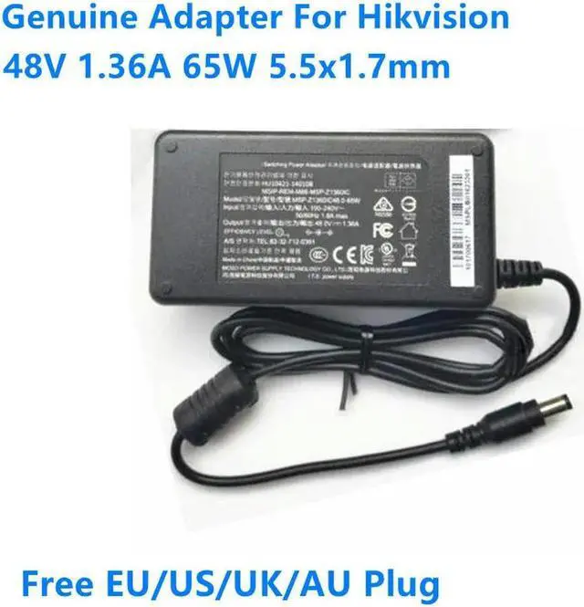 Main image of OIAGLH 48V 1.36A 65W MSP-Z1360IC48.0-65W AC Adapter For FSP065-DFAN2 video recorder POE Power Supply Charger