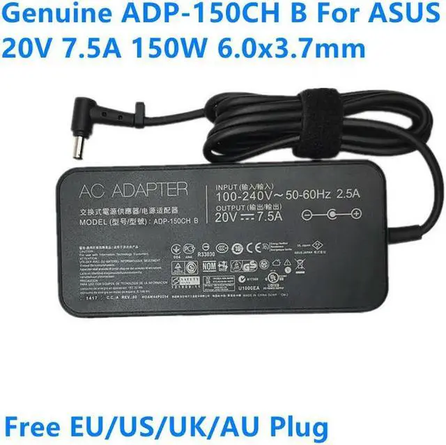Main image of OIAGLH ADP-150CH B 20V 7.5A 150W 6.0x3.7mm A18-150P1A AC Adapter Charger For TUF Gaming FX505DT ROG G531GT GL731GT Laptop