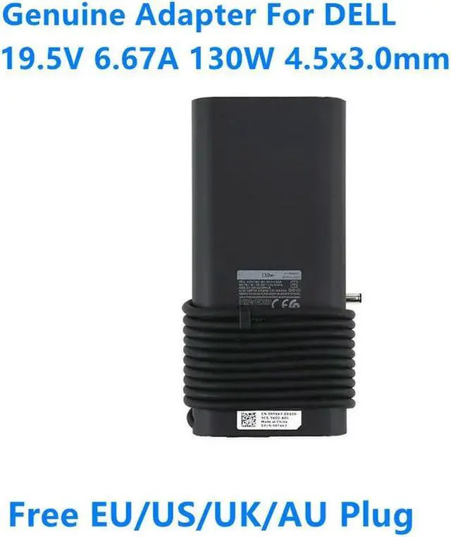 Main image of OIAGLH 19.5V 6.67A 130W 4.5x3.0mm DA130PM130 HA130PM130 Power Supply AC Adapter For XPS 15 9530 9550 9560 Laptop Charger
